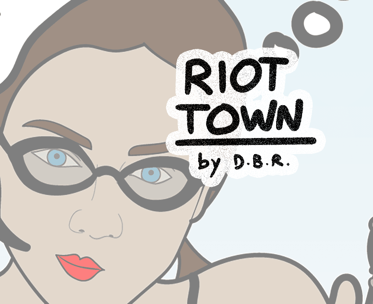 The cover art for the episode Cash Collateral Damage from the comics series Riot Town, USA, which is number 52 in the series