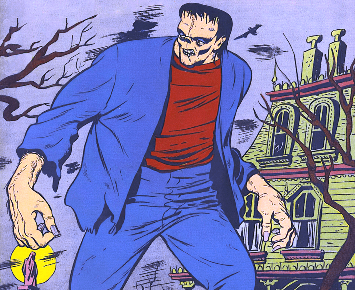The cover art for the episode The Tomb of the Living Dead 12 from the comics series Frankenstein - The Return, which is number 34 in the series