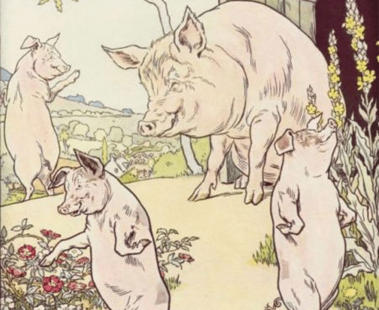 The cover art for the episode The Three Little Pigs #2 from the comics series Treasury of Tales, which is number 47 in the series