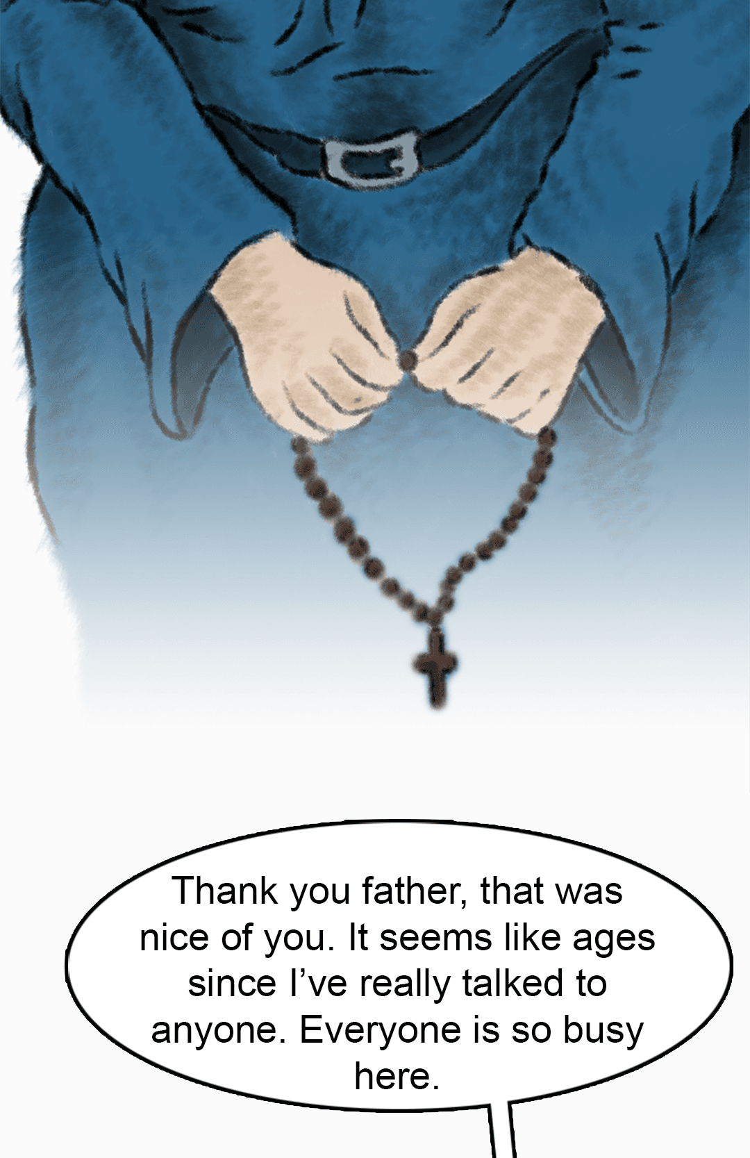 Father Gabriel and the Old Man (Part 2) panel 4