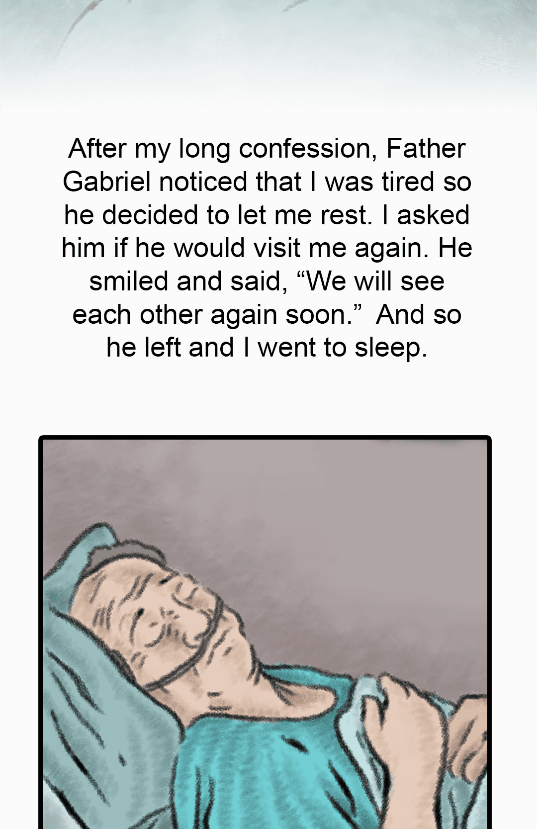 Father Gabriel and the Old Man (Part 2) panel 25