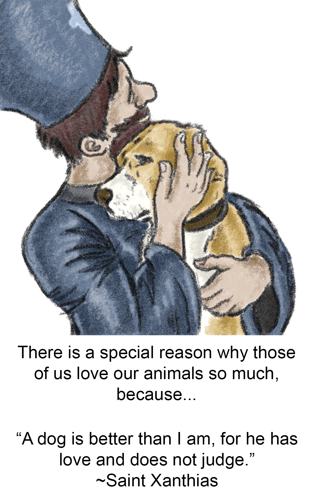 Father Gabriel's Love for Animals panel 6