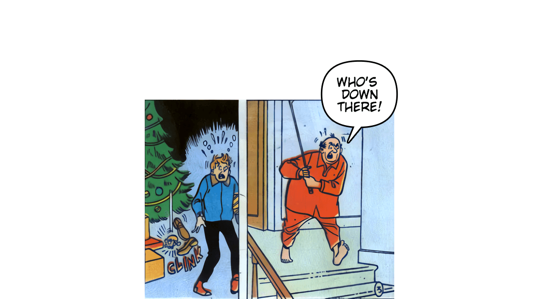 The Fright Before Christmas #3 panel 2
