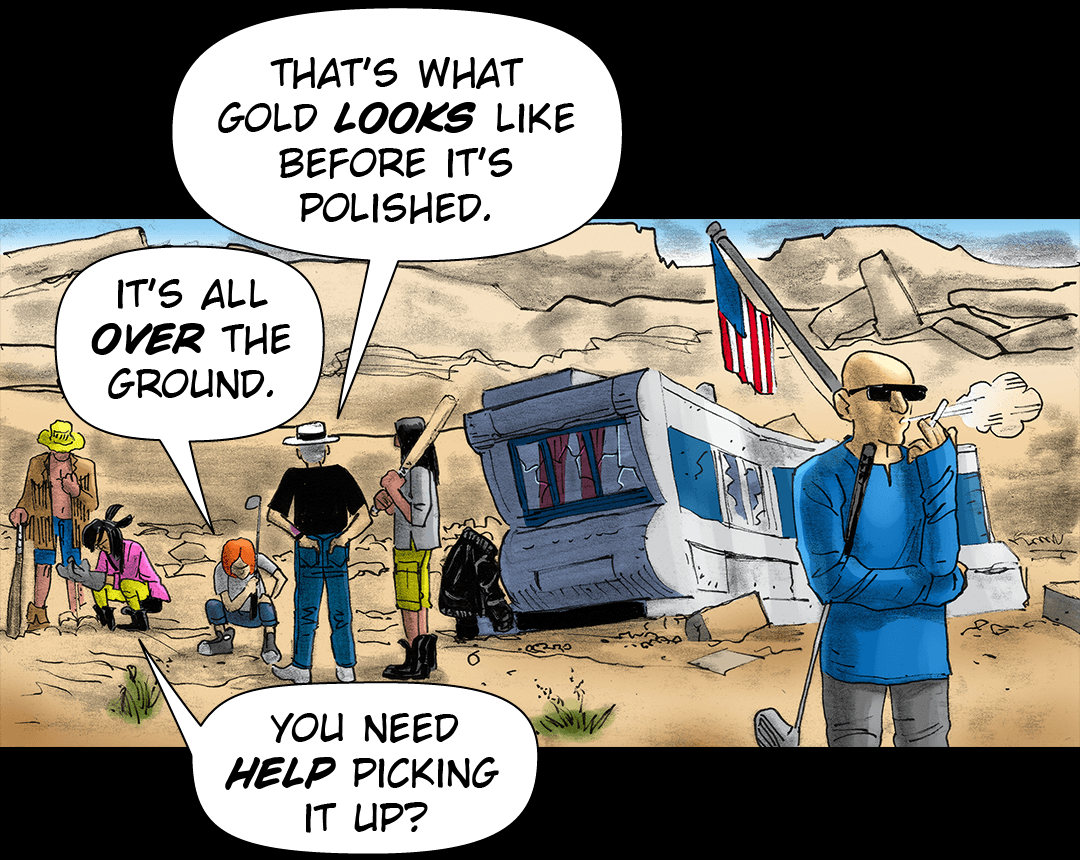 Who's Holding the Gun? panel 11