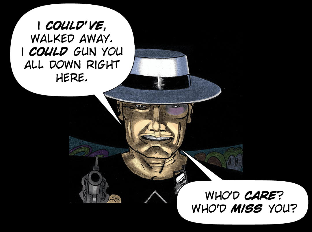 Who's Holding the Gun? panel 2