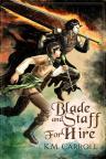 A tiny thumbnail of the cover art for the comics series Blade and Staff for Hire