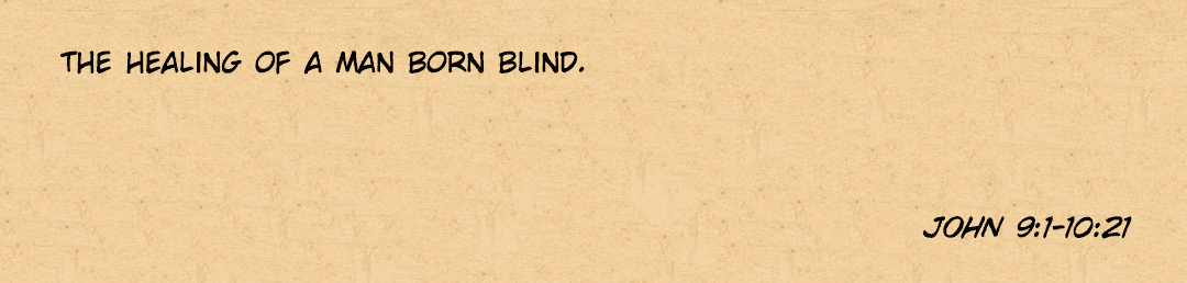Healing a Man Born Blind 1 panel 1